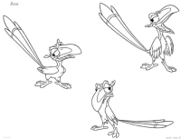 A coloring page of the lion king